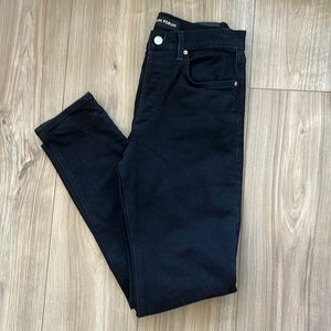 Denim Forum Black Jeans (The YOKO High Rise Slim)